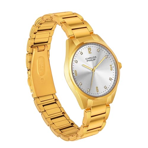 Image of Carlos Philip Majesta Series Premium Luxury Analog Watch | Heritage-Inspired Design | Stainless Steel Build | Exclusive Dial Colors | Japanese Quartz Movement