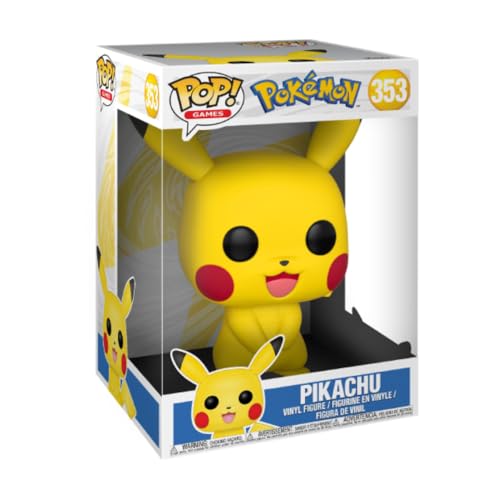 Funko Pop! Games: Pokemon - 10 Inch Pikachu - Figura de Vinilo Coleccionable - Idea de Regalo- Mercancia Oficial - Juguetes para Niños y Adultos - Video Games Fans - Muñeco para Coleccionistas