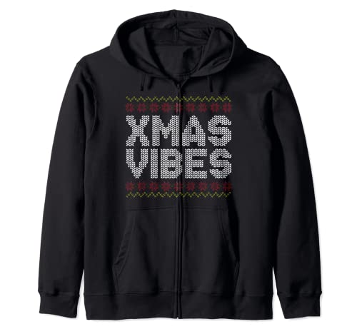 Feo Navidad Patrón Navidad Vibes Divertidos Refranes Humor rQuote Sudadera con Capucha