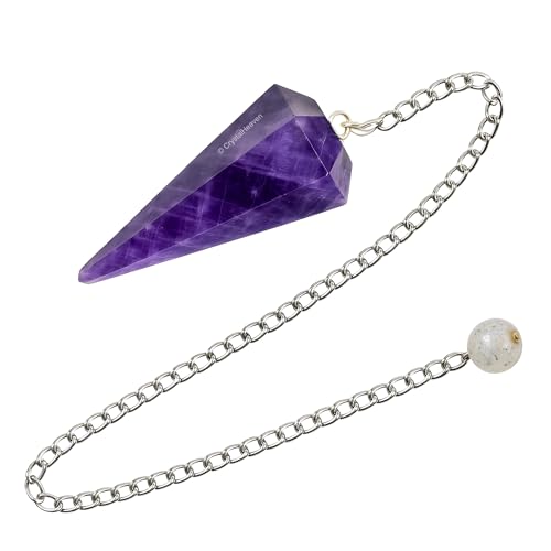 Image of Certified Amethyst Pendulum Dowsing Tool