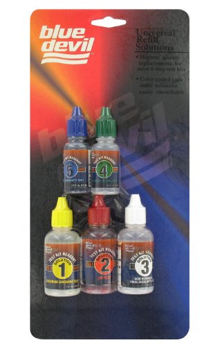 Blue Devil B7455C Solutions No.1 Through No.5 Chlorine Level Indicator For Pool #TOP11