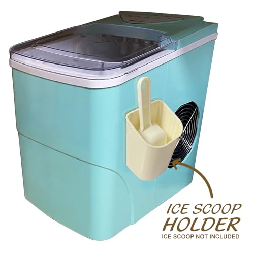 KAWENDE Ice Scoop Holder for Ice Machine, L 2.56\'\' x W 2.56\'\' x H 4.13\'\' Magnet Plastic Scoop Holder Scoop Caddy for Ice Maker Countertop, Ice Bucket, Ice Cream Scoop Holder (Ice scoop not included)