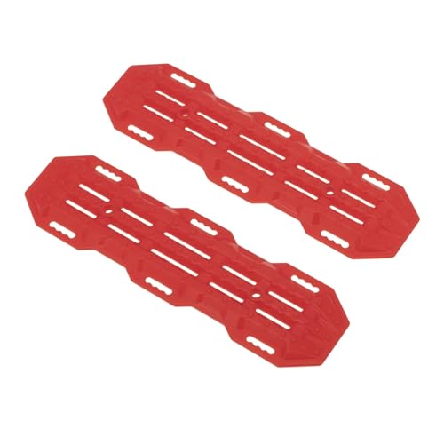 RC���f���p�[�c For Traxxas For Trx4 For Bronco For Trx6 For Escape 1/10 �K�[�h�{�[�h �X�L�b�h�v���[�g RC�N���C�~���O�J�[�p �ǐՃp�[�c(Red 2)