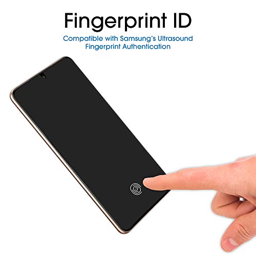 amFilm (2 Pack) Screen Protector for Samsung Galaxy S21 (6.2 Inch), Case Friendly (Easy Install) Hybrid Film Compatible with Fingerprint Sensor (2021)