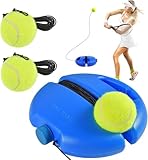 Wvu & Wvo Tennis Trainer Tennistrainer Set Trainer Baseboard mit 2 Rebound Ball Tennistrainer Gummiband Übungsball Selbststudium Tennis Übungstraining Tool für Erwachsene Kinder Spieler Anfänger