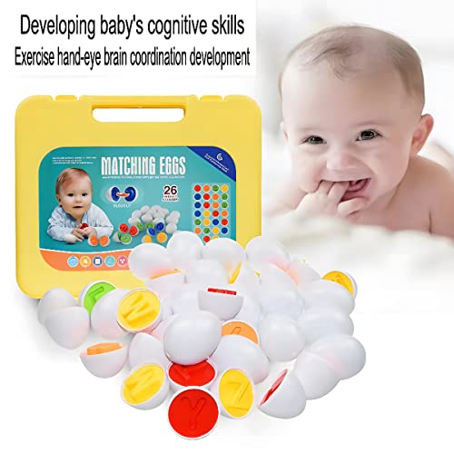 J-Hong Letters Matching Eggs 26Pcs Abc Alphabet Easter Eggs - Educational Color & Shape Recognition Sortere Skills Study Toys, Learning Toy Gift For Toddler 1 2 3 Year Old #TOP2