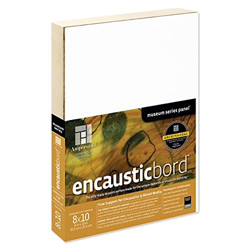 Encausticbord Ampersand 20,3 x 25,4 cm : évitez les craquelures de la cire chaude sur toile