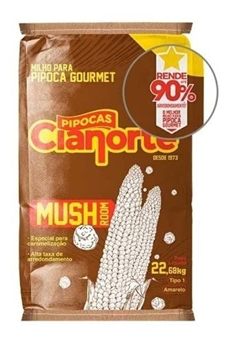 1kg Milho Mushroom Pipoca Doce Gourmet Fracionado Cianorte
