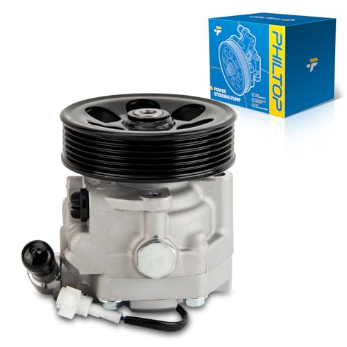 PHILTOP Power Steering Pump with Pulley for 2003-2008 6