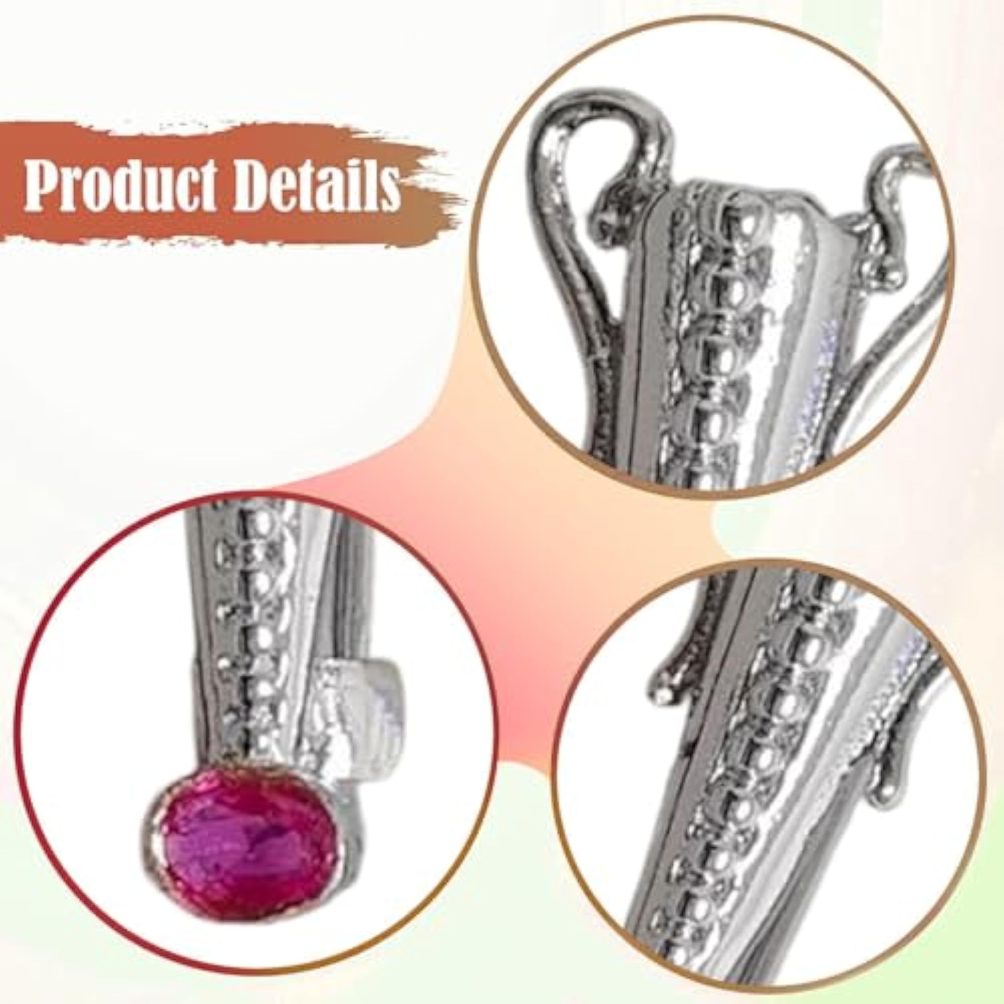 Flower Insert Brooch, Wearable Metal Pin for Events