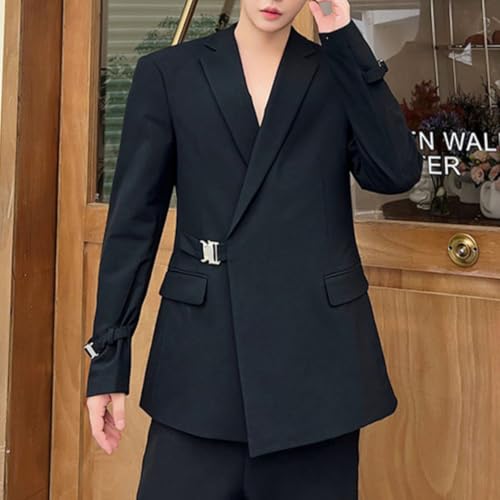 Men's Business Suit 2-Piece Set Formal Business Blazer & Trousers Wedding, Party & Office Slim Fit Suit3