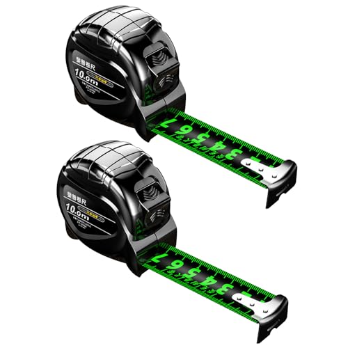 Qivine 2Pcs Cinta Métrica Retráctil 32FT miniatura 1