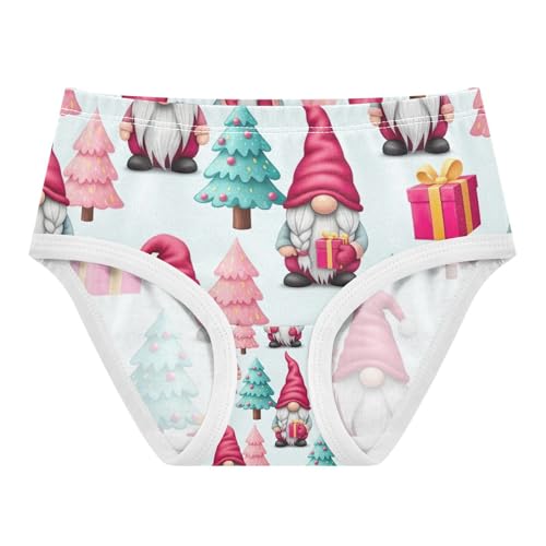 Cute Gnomes Christmas Trees Toddler Girls Panties, Underwear for Girls, 2T–8 Years