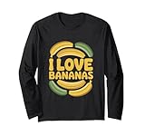 Photo Gallery i love bananas divertente umorismo di frutta maglia a manica Photo Gallery i love bananas divertente umorismo di frutta maglia a manica