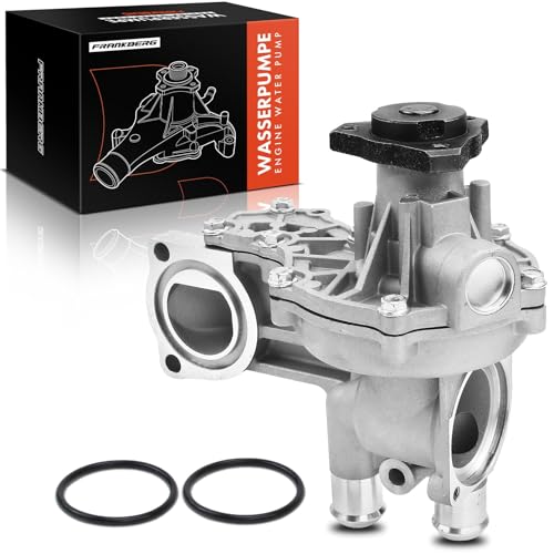 Frankberg Wasserpumpe mit Dichtring Kompatibel mit 100 80 A6 A-l-h-a-m-b-r-a Ibiza II Toledo I Caddy I Golf J-e-t-t-a P-a-s-s-a-t Polo Transporter 1972-2003 Replace# 026121010A