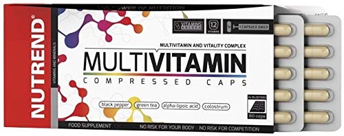 MULTIVITAMIN COMPRESS 60 Caps balanced diet and not only for active athletes Magnesium, Calcium, Zinc, Iron, Chromium and Selenium