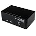 Produktbild StarTech.com Dual DVI VGA 2 Port Monitor Audio Switch 2-fach KVM Umschalter USB 2.0 1920x1200 - 2 x USB 2.0 4 x DVI-I 4 x Klinke (Buchse)