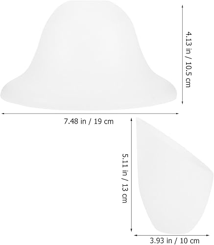 Miniatura 6 de DOITOOL 2 piezas de pantalla de repuesto de plástico para lámparas de mesa, pantallas decorativas para dormitorio