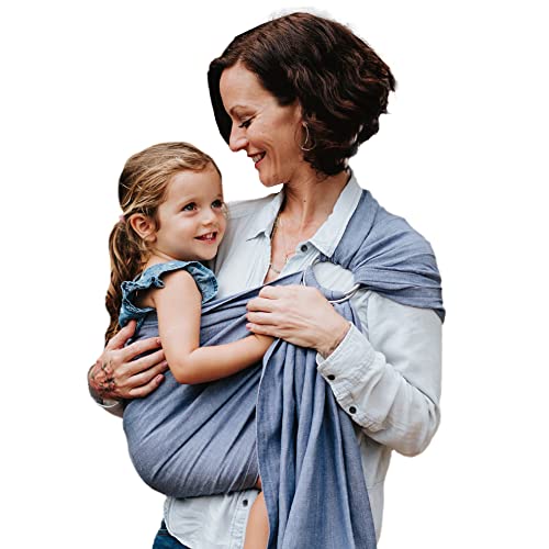 Image of Nalakai Luxury Ring Sling Baby Carrier, Soft Linen Blend Baby Sling, Baby Wrap, Wear Your Little One Close to Your Heart, Comfort, Style