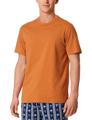 Schiesser T-Shirt de Nuit Homme Col Rond en Coton Biologique