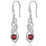Silver Drop Earrings for Women Dangle Drop Earrings Sterling Silver Cubic Zirconia Earrings Fake Dia