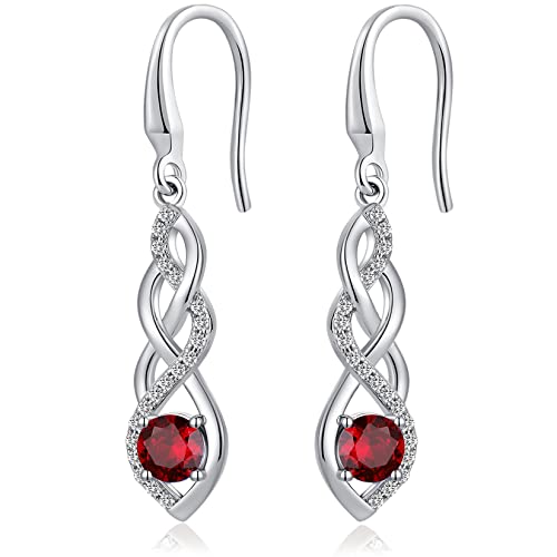 Silver Drop Earrings For Women Dangle Drop Earrings Sterling Silver Cubic Zirconia Earrings Fake Diamond Earrings For Women Long Drop Earrings Womens Diamond Earrings Cz Hanging Earrings #TOP9