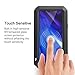 LOVE MEI LG V40 ThinQ Phone Case with Built-in Glass Screen Protector, Wireless Charging Sturdy Cover Shockproof Metal Silicone Armor Rugged Heavy Duty Tank Outdoor Case for LG V40 Black