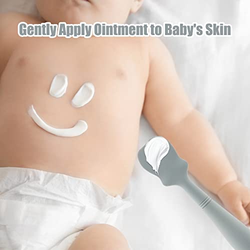2 Pack Baby Diaper Cream Brush, Diaper Cream Spatula, Baby Bum Brush For Butt Paste Diaper Cream, Diaper Cream Spatula Applicator Silicone Baby Butt Paste Spatula For Babies, Newborn #TOP6