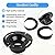 RV Toilet Seal and 3" Socket Floor Flange Kit for Dometic 300 310 320 RV Toilets, Replacement Parts Kit 385345892 Flange, 385311658 Flush Ball Seal and 385311652 Base Seal Gasket, 3 in 1 Combo Kit