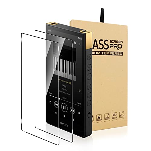 AudioPartner 9H Scratch-Proof Premium Front LCD Screen Protector Guard Tempered Glass Protective Film for Sony Walkman NW-ZX700 NW-ZX706 NW-ZX707 (2pcs)