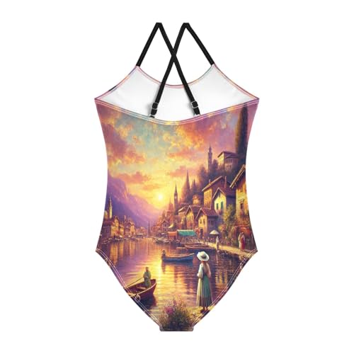 Lake Town Woman Bathing Suits for Girls Kids Swimsuits Summer Beach One Piece Swimsuits Swimwear2