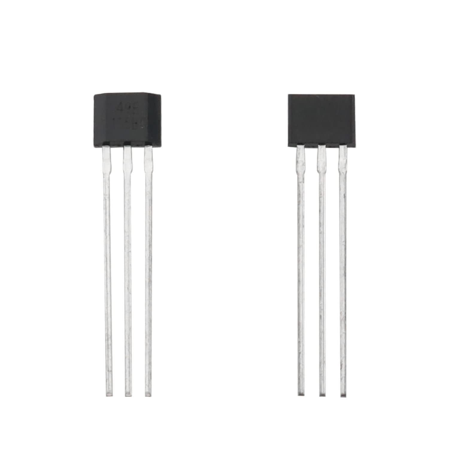 Hall Effect Sensor To-92 Pack of 2 for Automotive and Industrial Applications, 4.5V to 24V Operation, Solid-State Reliability