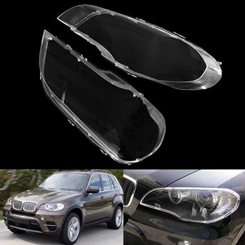 Coque de phare gauche X5 E70 2008-2013 en plexiglas transparent