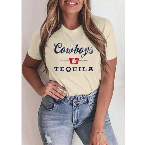 Western Cowboy Shirts Vintage Graphic Tees for Women Cowgirl Country Music Concert Tshirts Funny Retro Rodeo Shirt4