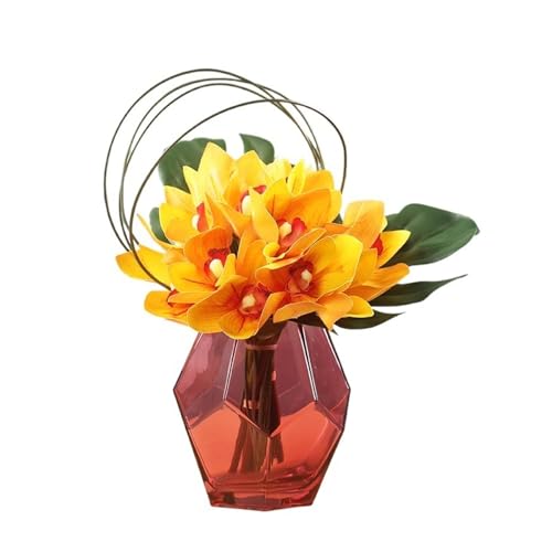 屋外の偽の花のテーブルフラワー人工花偽の花の飾りリビングルームモデルルームコーヒーテーブル装飾屋外人工花(色:B)