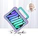 LeiJue Kids Case for iPad Mini 7 (A17 Pro) 2024 /iPad Mini6 2021, Light Weight Heavy Duty/Shockproof/Drop Proof with Handle/Kickstand, Child Friendly Cover for iPad Mini 7th/6th Gen 8.3inch (Purple)