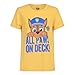 Paw Patrol Nickelodeon Chase Marshall and Rubble Boys 3 Pack T-Shirts for Toddler and Little Kids Yellow/Blue