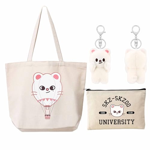 Coffret cadeau Harajuku parfait pour les fans : sac beige et trousse assortie