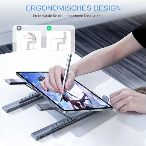 Refroidisseur PC portable et station d'accueil 8-en-1 avec charge rapide - 6
