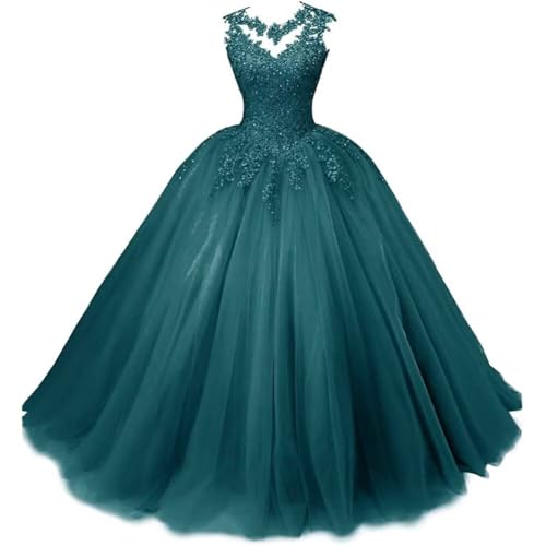 Zorayi Damen Elegante Spitze Tüll Abendkleid...