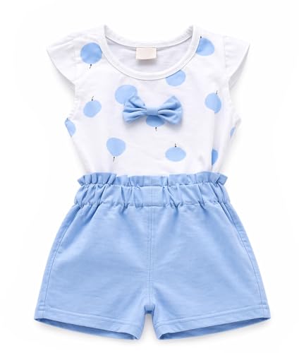 Image of Bold N Elegant Floral Embroidered Cotton Sleeveless Ruffle Top and Shorts Clothing Set for Infant Toddler Baby Girl
