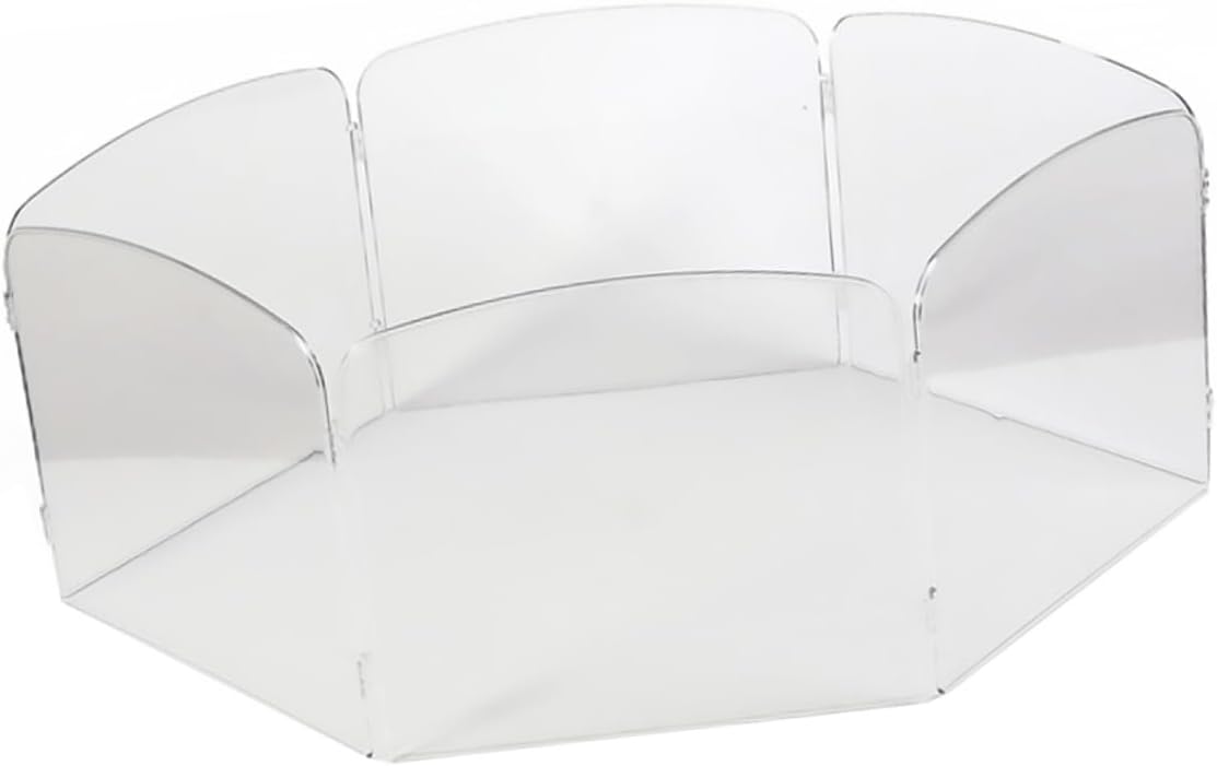 HEMOTON 1Set Transparent Hamster Playpen Panels Pet Indoor Enclosure for Small Animals Portable Fence Net for Hamsters Guinea Pigs and Other Pets