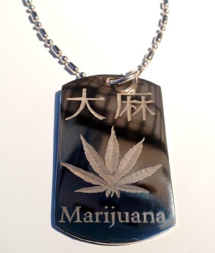 weed dog tag