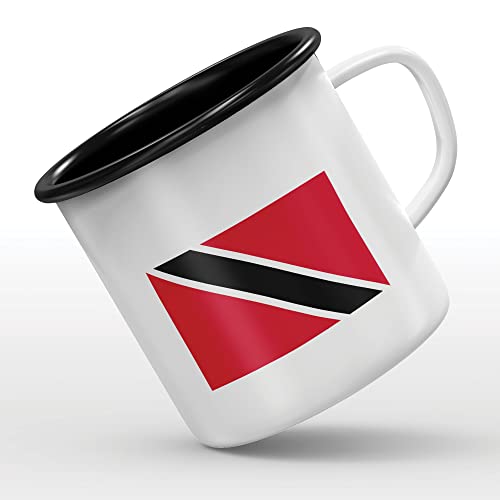 Mygoodprice MUG tasse émaillée au motif Drapeau Trinite et Tobago