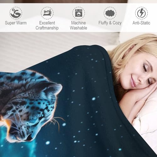 Couverture léopard douce pour des moments cocooning sur le canapé - 4