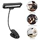 Clip On Notenpultleuchte Orchestra LED Lampe mit 360 Grad Schwanenhals für Schreibtisch Tisch