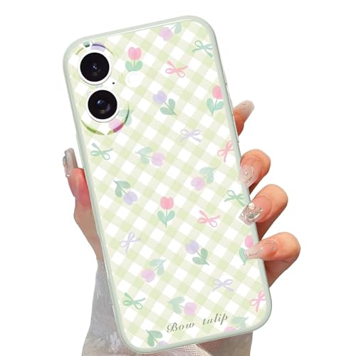 Vulfwela for iPhone 16 6.1C` 킢Ɨ΂̃MKX}zP[X 킢 vbs[t[ `FbN Partten Ռz ~ iq fUC Mtg ̎q 