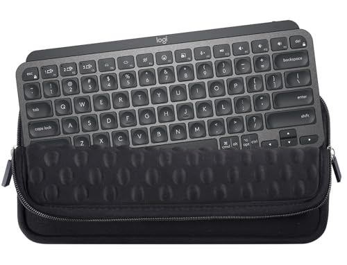 imComor Keyboard Sleeve Case for Logitech MX Keys Mini Minimalist Illuminated Keyboard, Wireless Travel Shockproof Protective Neoprene Bag, Black