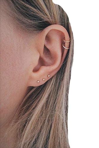 SPINA MINI POINT TITAN GOLD orecchini piccoli, delicati, anallergici nei colori oro