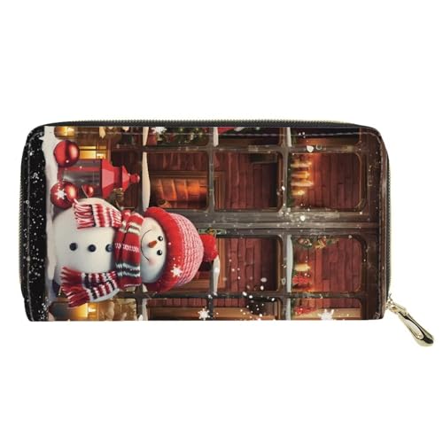 AFPANQZ Long Wallet for Women Slim Purse PU Leather Clutch Zip Around Cards Phone Holder2